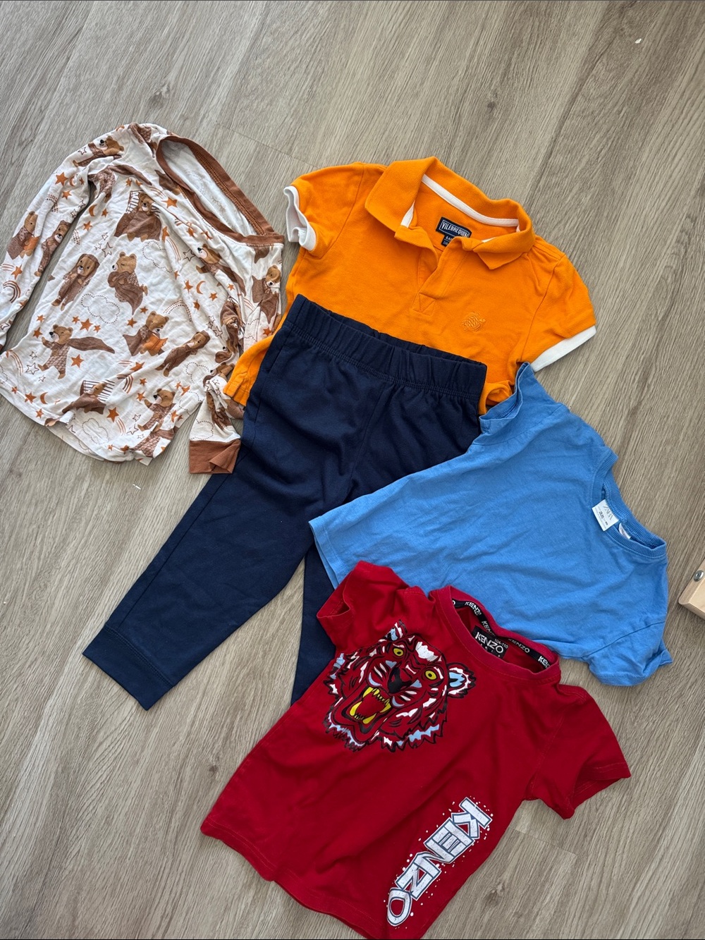 Kenzo Red Tiger Graphic Tee and other clothing bundle